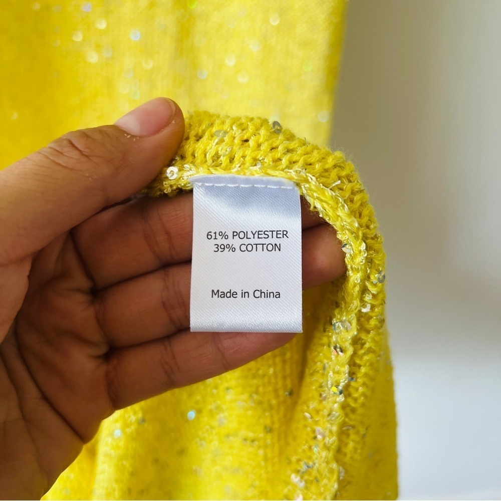 New ASTA RESORT Natalia Dress - Chartreuse Sequin Size XSโโโ - Picture 5 of 6